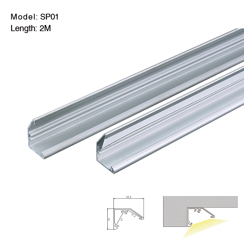 LED Profile with Compressed Covers and Caps / L2000*W20.5*H14mm - Kosoom STL003_SP01-Retail Store Lighting--01