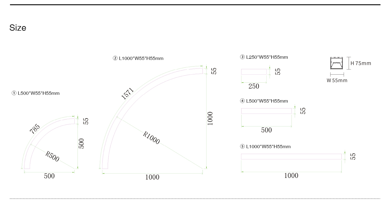LED Linear Light - Black/7.5W/4000K/750lm - Kosoom SLL001-A_L1705N-Linear Lights--04