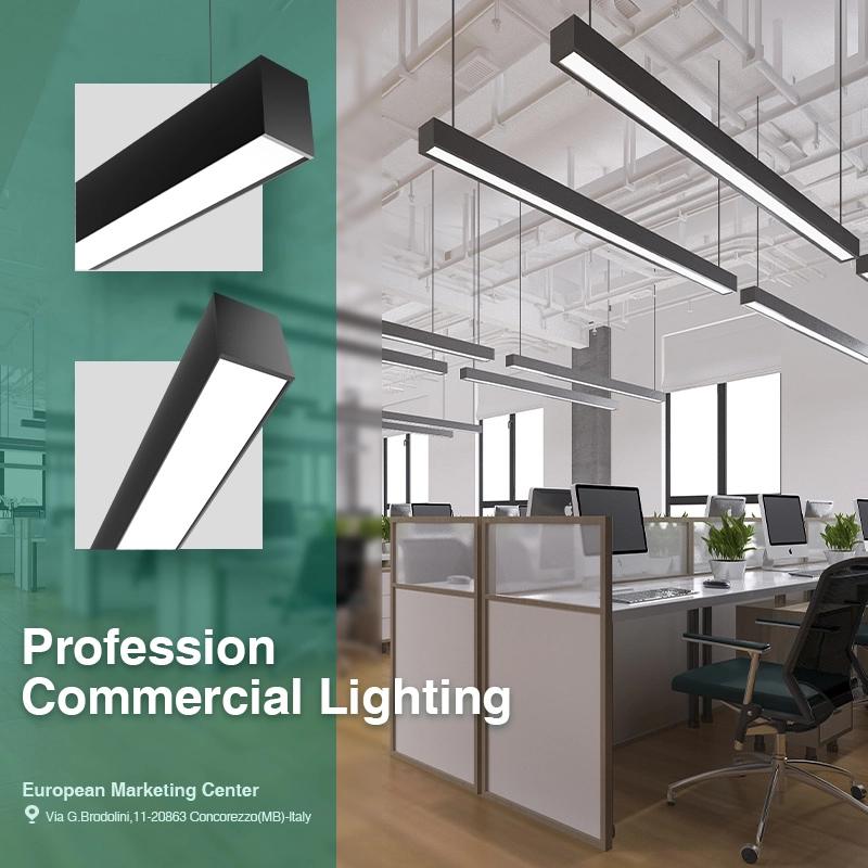 LED Linear Light - Black/30W/3000K/2900lm/34˚ - Kosoom SLL004-A-L1601-Office Lighting--07
