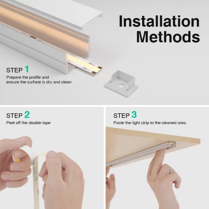 COB LED Strip Lights – 3000K/1130lm/M – Kosoom S0204-Plug In LED Strip Lights--主图7