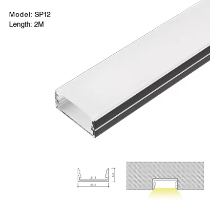 LED Profile with Compressed Covers and Caps / L2000*W23.5*H9.8mm - Kosoom STL003_SP12-Retail Store Lighting--01