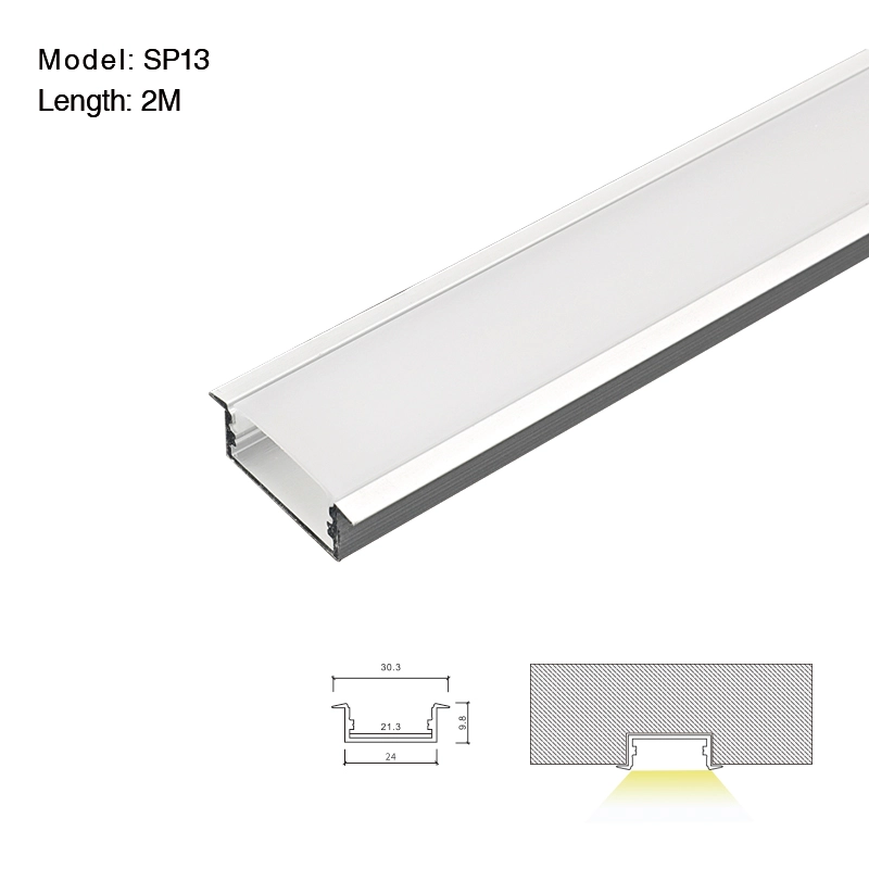 LED Profile with Compressed Covers and Caps / L2000*W30.3*H9.8mm - Kosoom STL003_SP13-Accessories--01