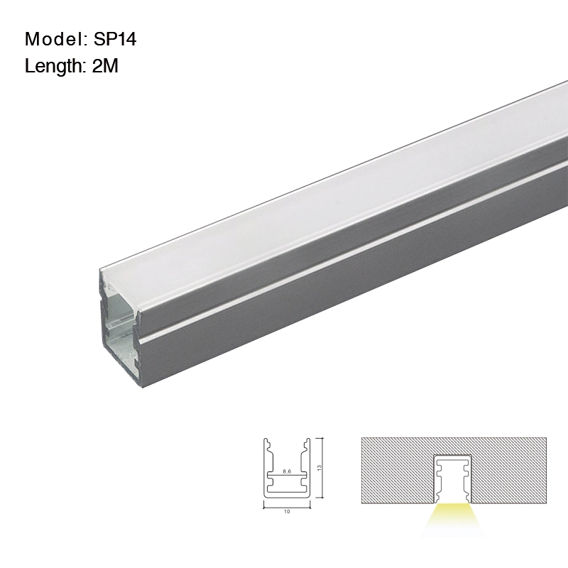 LED Profile with Compressed Covers and Caps / L2000*W10*H13mm - Kosoom STL003_SP14-Retail Store Lighting--01