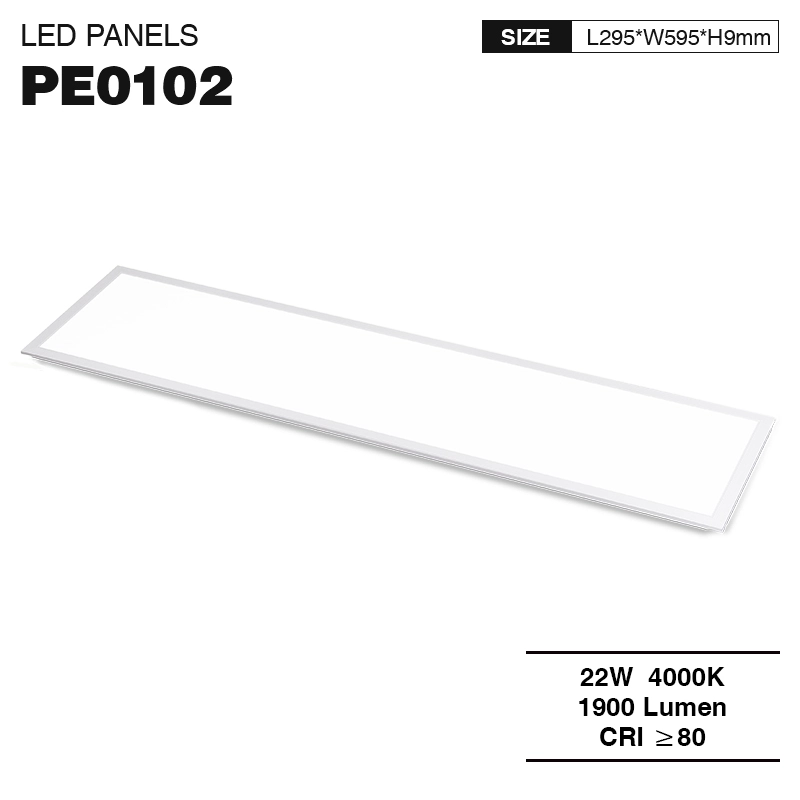 LED Panel Light - Side Light Emitting - 22w/4000k/1900lm - KOSOOM PLE001_PE0102-All Products--01