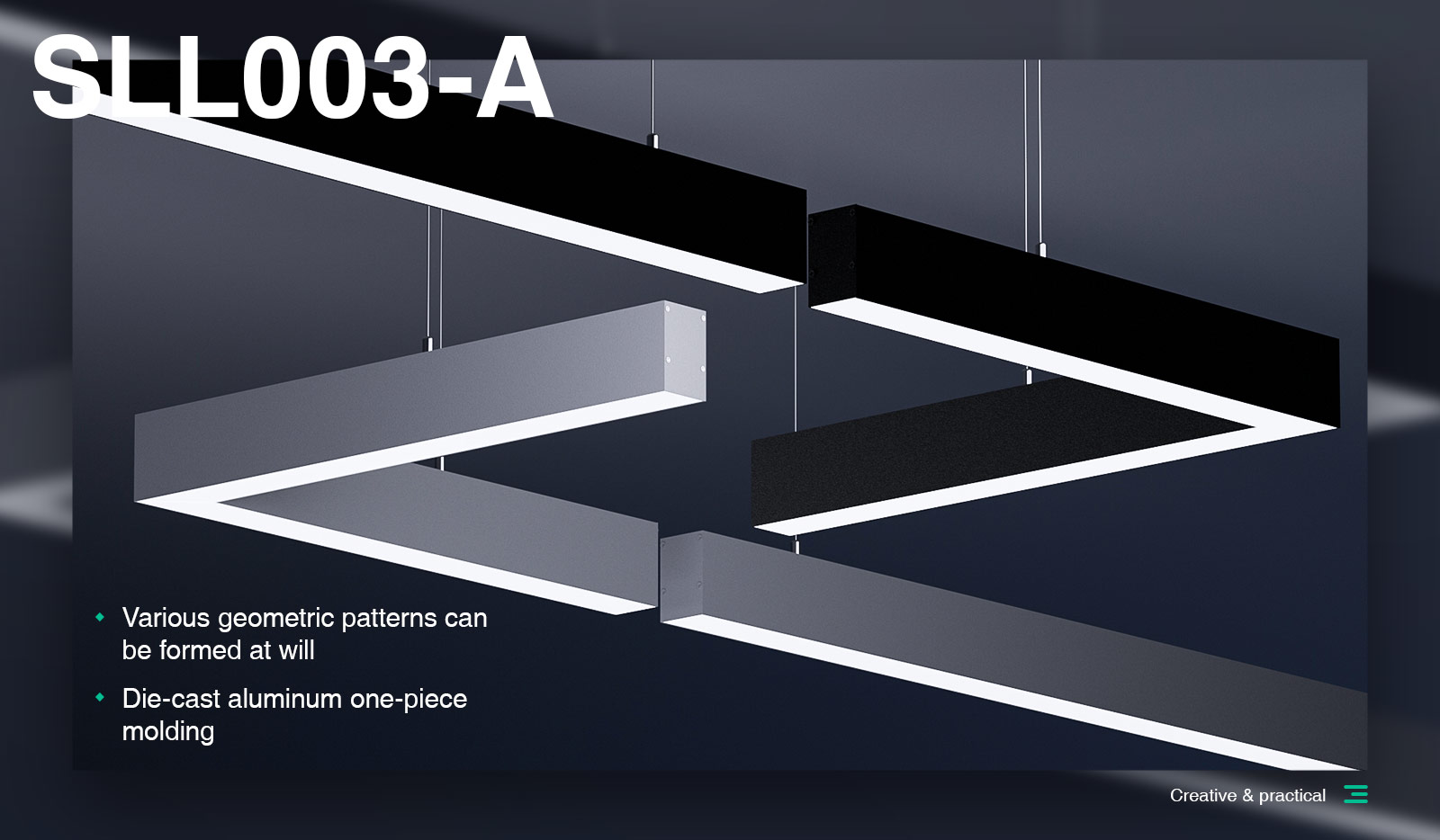 LED Linear Light -White/40W/3000K/4300lm - Kosoom L0201B-Electrician LED Lighting--01