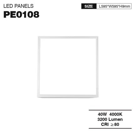 LED Panel Light - Side Light Emitting - 40w/4000k/3200lm - KOSOOM PE0108-All Products--01