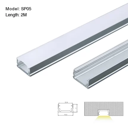 LED Profile with Compressed Covers and Caps / L2000*W13.2*H7mm - Kosoom STL003_SP05-All Products--01
