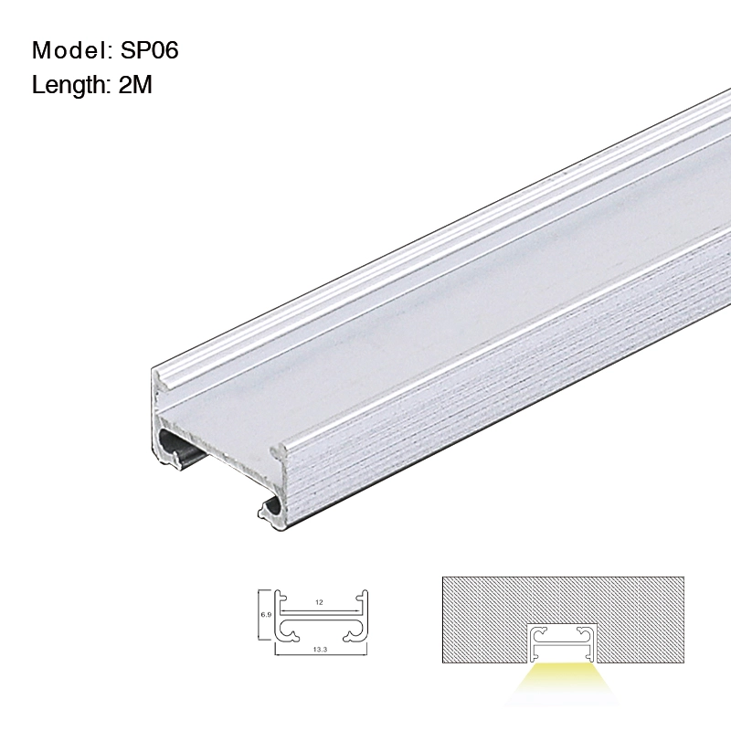 LED Profile with Compressed Covers and Caps / L2000*W13.3*H6.9mm - Kosoom STL003_SP06-All Products--01