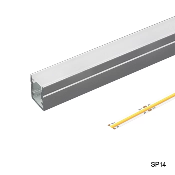 LED Profile with Compressed Covers and Caps / L2000*W10*H13mm - Kosoom STL003_SP14-LED Profile--03