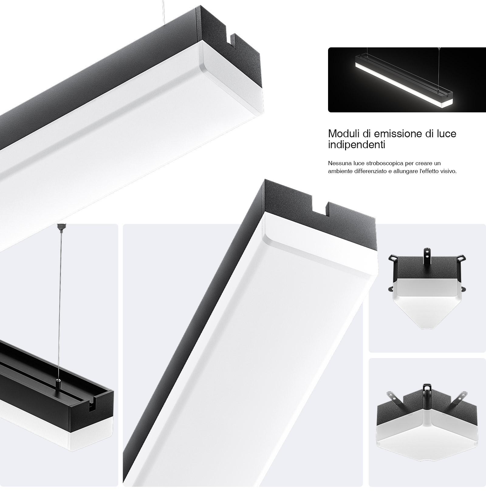 LED Linear Light - Black/40W/4000K/4000lm/120˚ - Kosoom MLL003-A_L0302N-Office Lighting--03