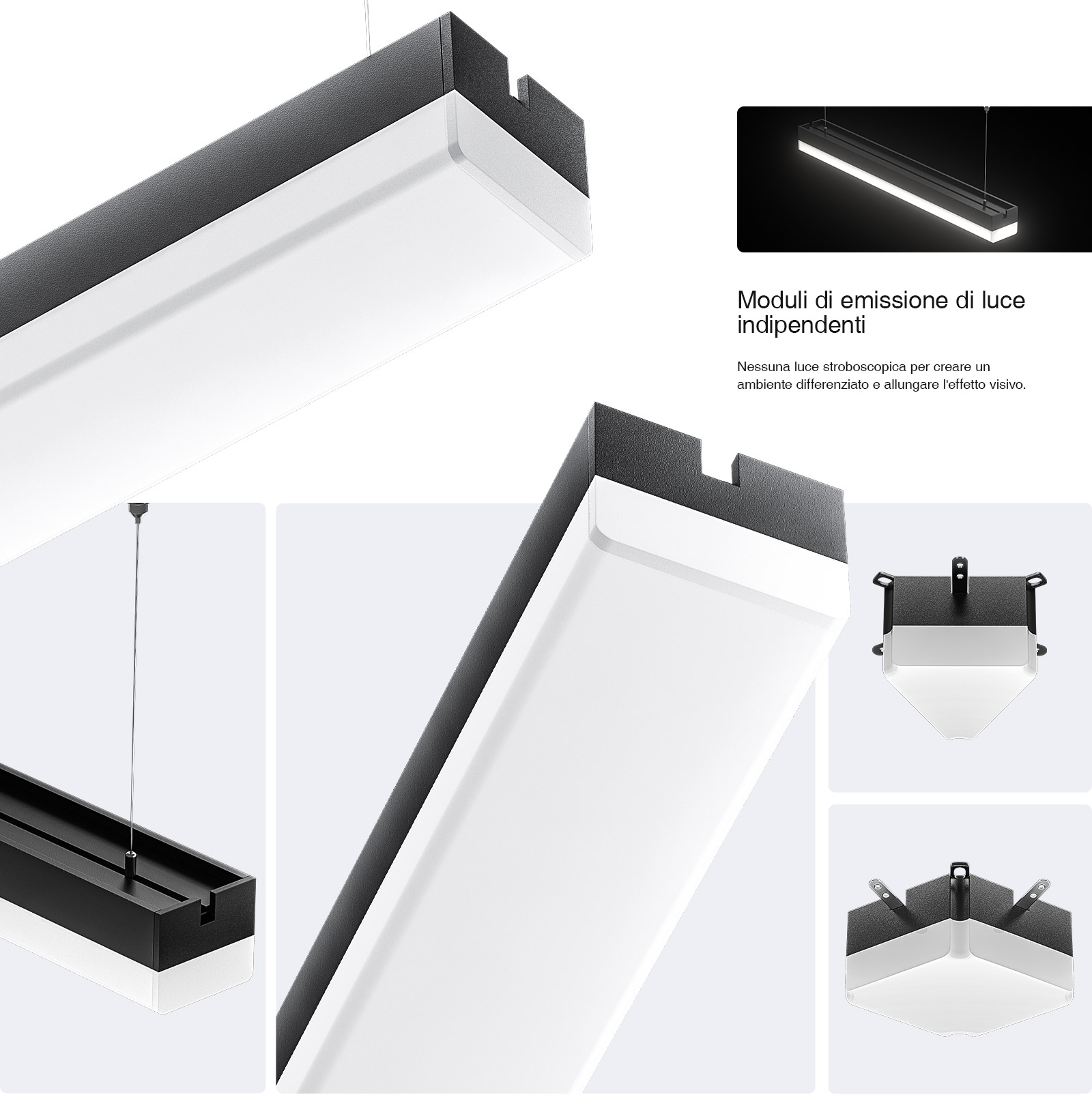 LED Linear Light - Black/3W/4000K/275lm/130˚ - Kosoom MLL003-A_L0304N-All Products--03