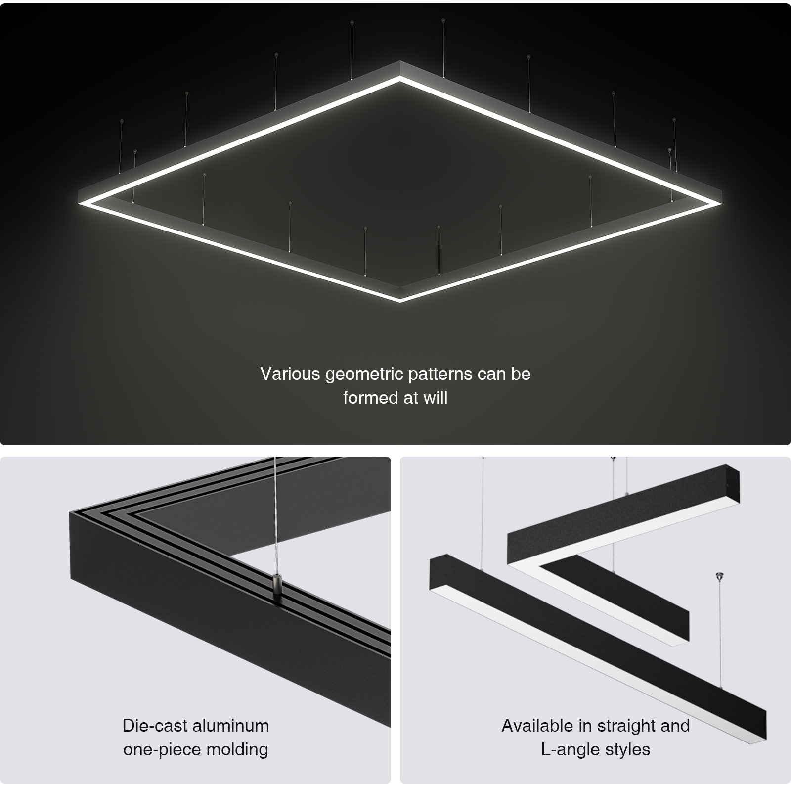 LED Linear Light -White/40W/3000K/4300lm - Kosoom L0201B-Office Lighting--04