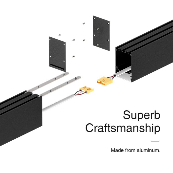 LED Linear Light -Black/40W/3000K/4300lm - Kosoom SLL003-A_L0201N-Office Lighting--05