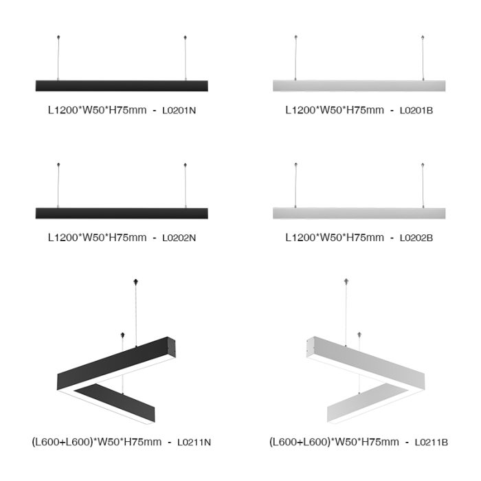 LED Linear Light - Black/40W/4000K/4700lm - Kosoom SLL003-A_L0202N-All Products--06