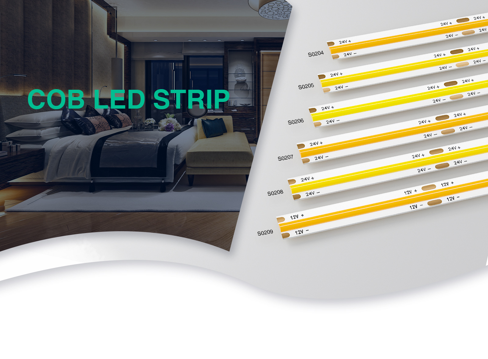 COB LED Strip Lights - Strisce LED COB - 4000K/1230lm/M - Kosoom STL002-S0205-Cheap LED Lights--11