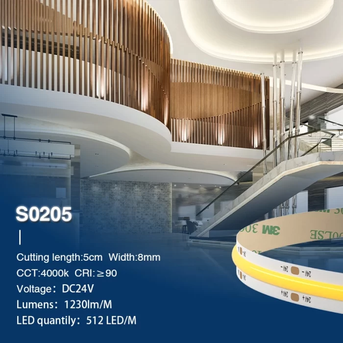COB LED Strip Lights - 4000K/1230lm/M - Kosoom S0205-Kitchen LED Strip Lights--主图2
