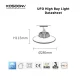 High Bay LED Lights - Black/150W/6000k/17300/110˚ - Kosoom U0104-High Bay Warehouse Lighting--07