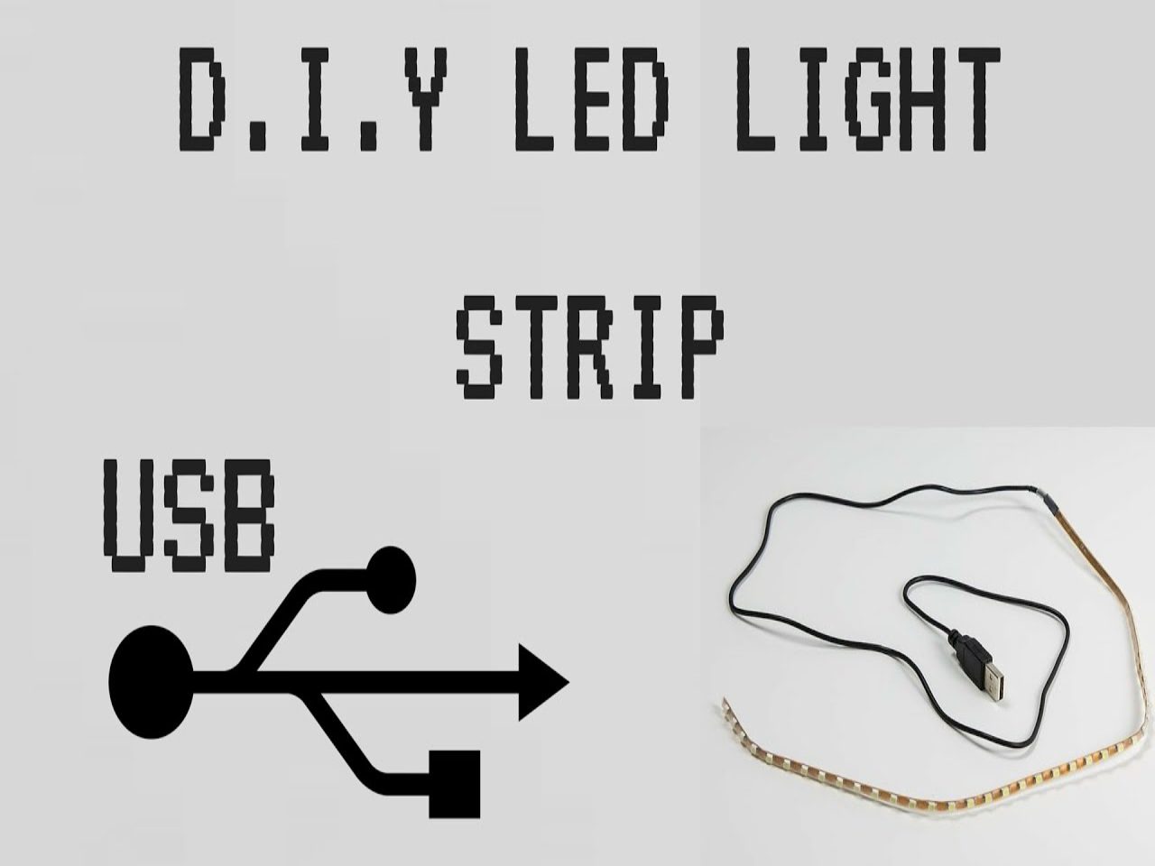 Tira de luces led USB con adhesivo