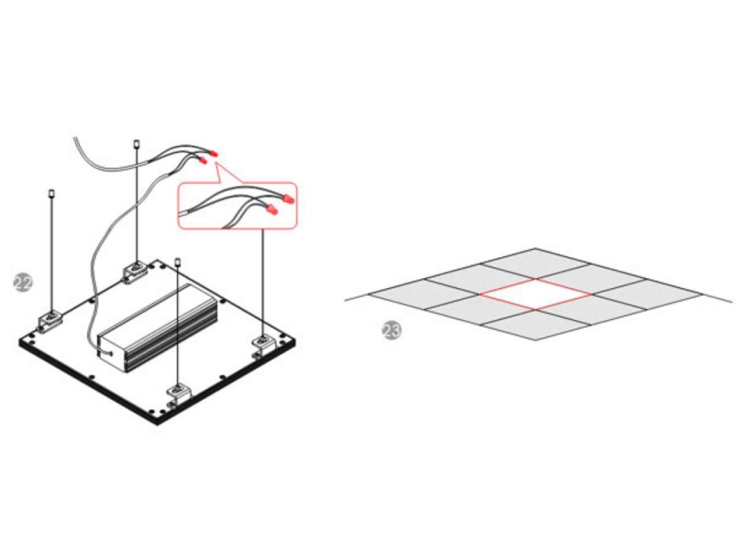 How to connect a LED Panel light