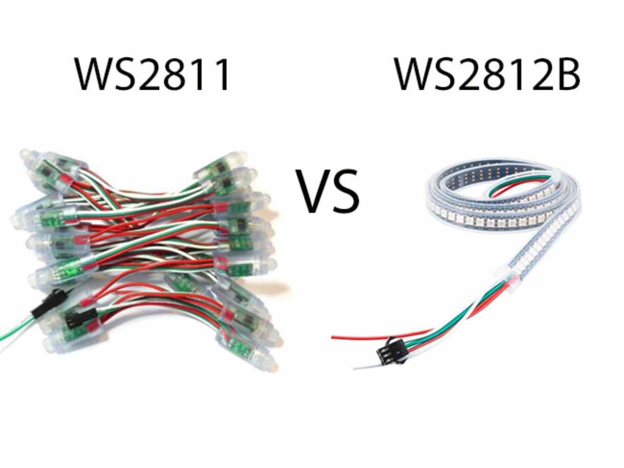 WS2811 VS WS2812B