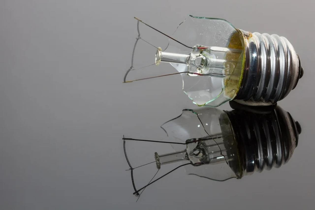 broken light bulbs