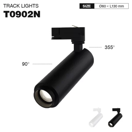 Ceiling Spotlights - Black/12W/3000K/900lm/24˚ - Kosoom T0902N-Ceiling Lights--01