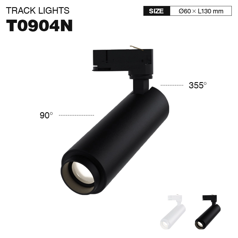 Ceiling Spotlights - Black/12W/4000K/960lm/24˚ - Kosoom T0904N-LED Spotlights--01