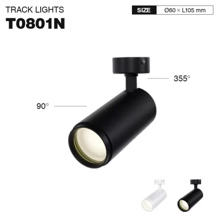 Ceiling Spotlights - Black/8W/3000K/560lm/24˚ - Kosoom T0801N-LED Ceiling Spotlights--01