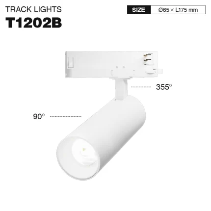 Track Spotlights - White/30W/4000K/2390lm/36˚ - Kosoom T1202B-All Products--01