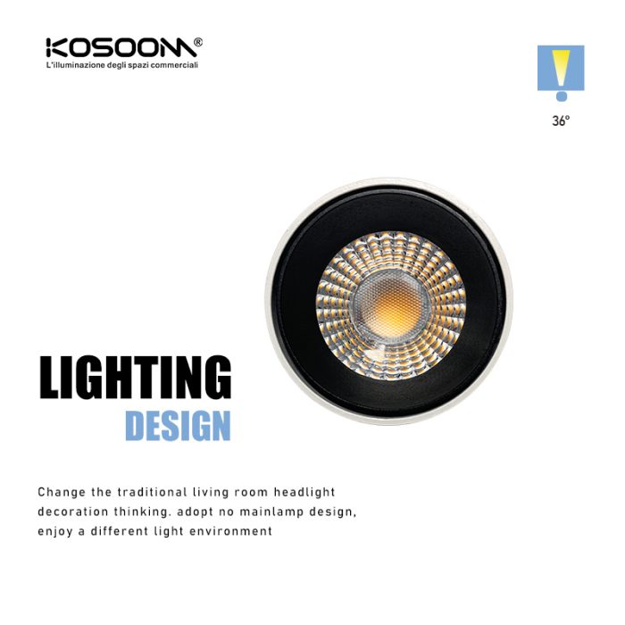 Track Spotlights - White/30W/4000K/2390lm/36˚ - Kosoom T1202B-30W Track Light--06