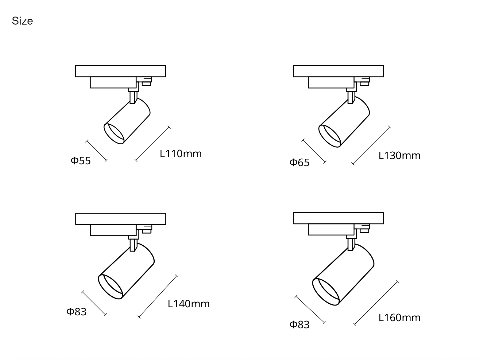 LED Track light/LED Spotlight - Black/12W/3000K/960lm/24˚ - Kosoom T0101N-All Products--13