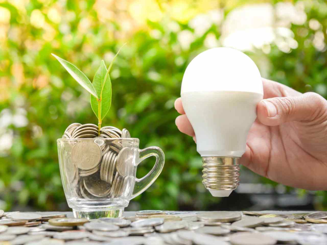 How much do LED lights save per month in UK