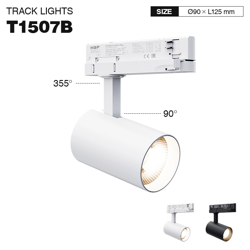 LED Track Light/LED Spotlight - White/30W/4000K/4000lm/36˚ - Kosoom T1507B-LED Spotlights--T1507B