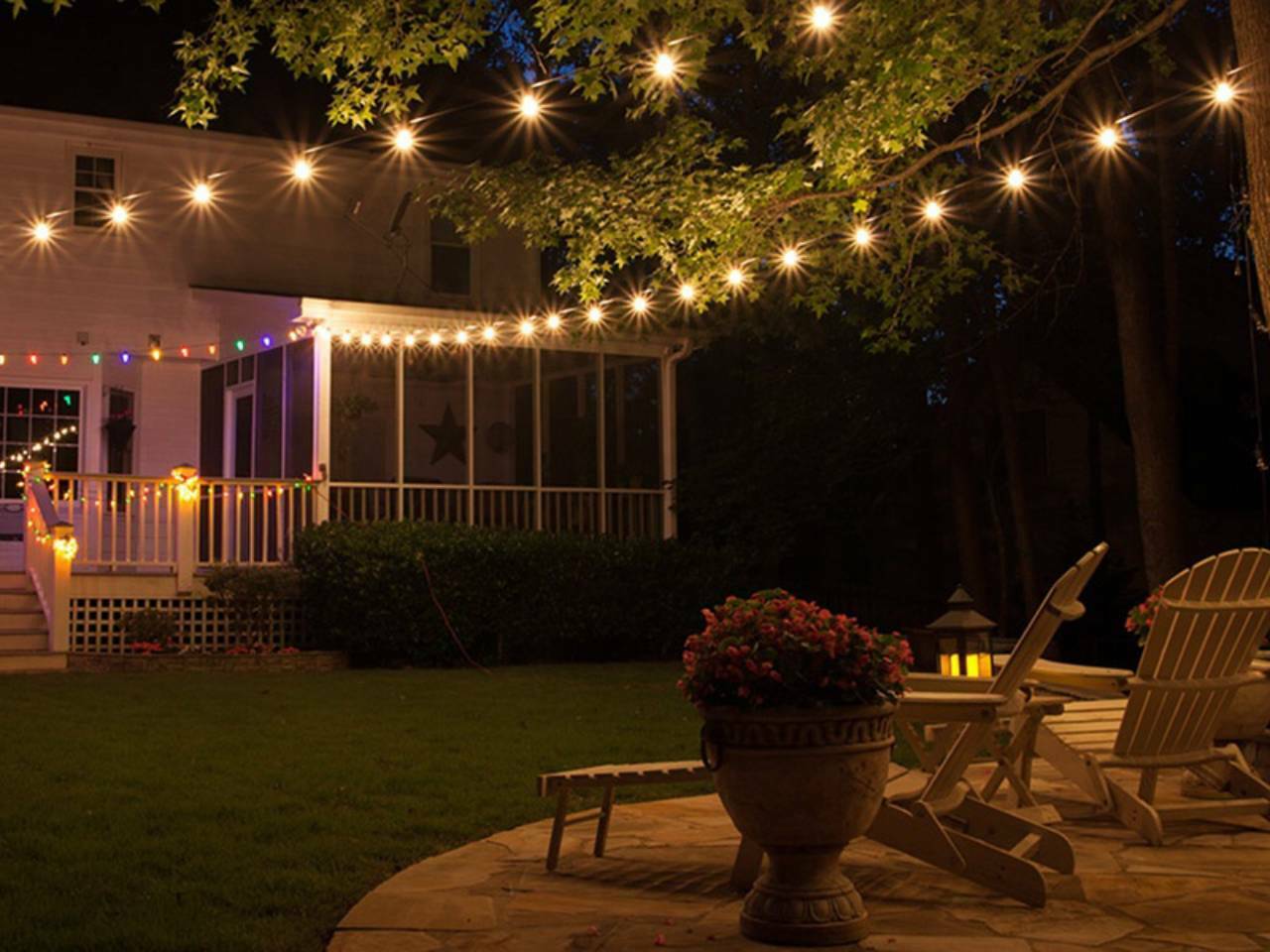 How to Hang Outdoor String Lights