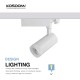 Track Spotlights - White/30W/3000K/1890-2480lm/20˚-60˚ - Kosoom T1101B-LED Spotlights