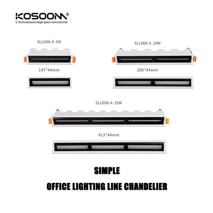 Recessed Spotlights - White/5W/3000K/280lm/20˚ - Kosoom L1101
