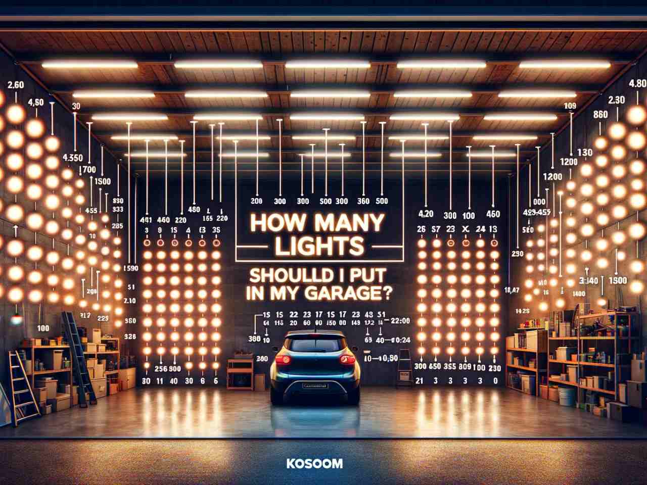 how many lights should i put in my garage