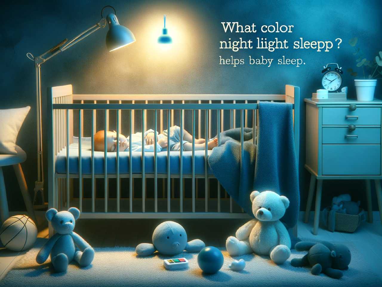 what color night light helps baby sleep