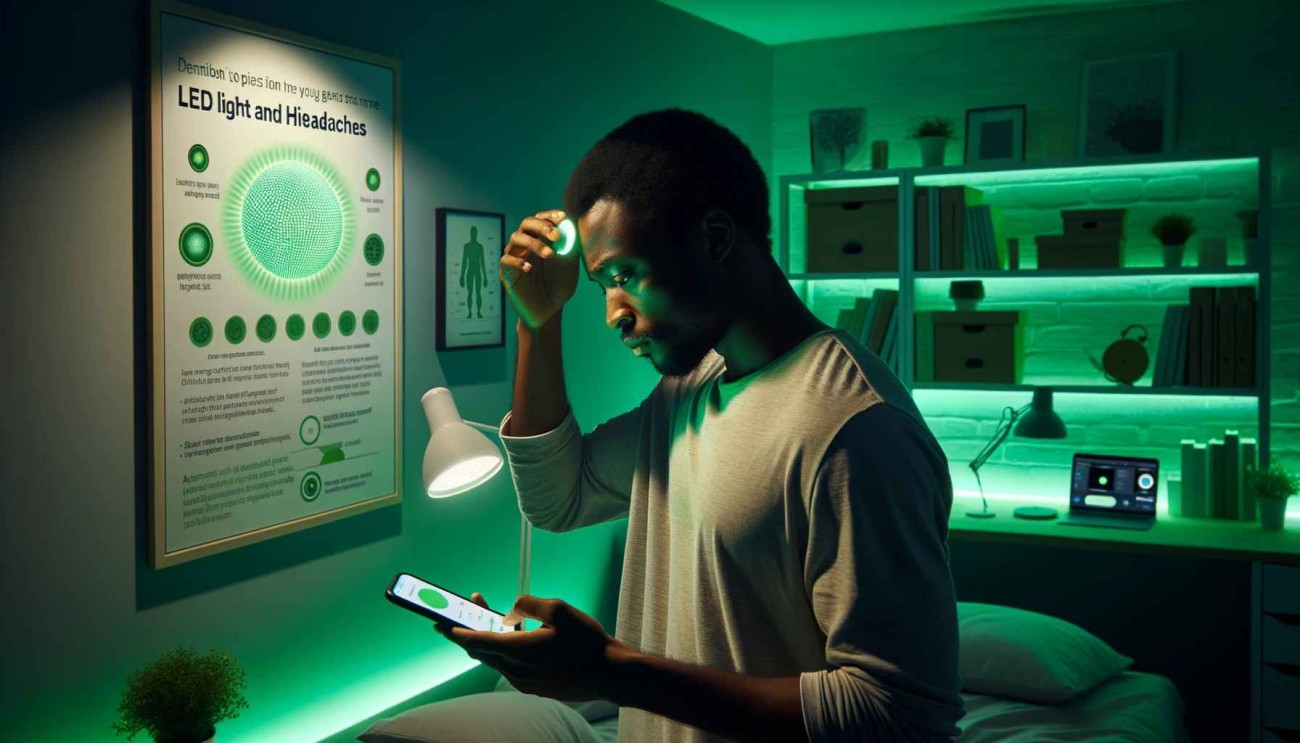 what is the best led light color for headaches