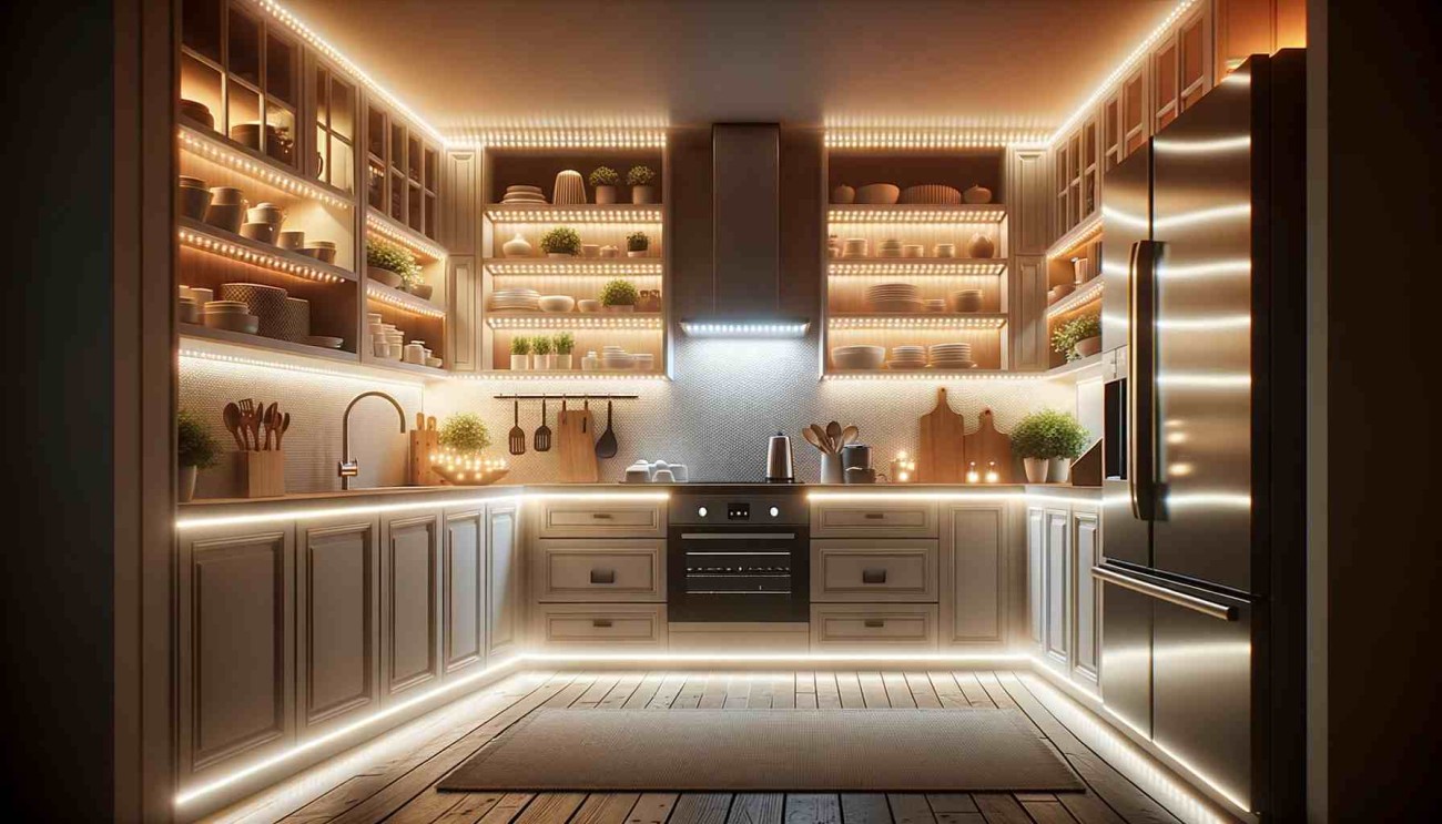 LED Kitchen Strip Lights Under Cabinet