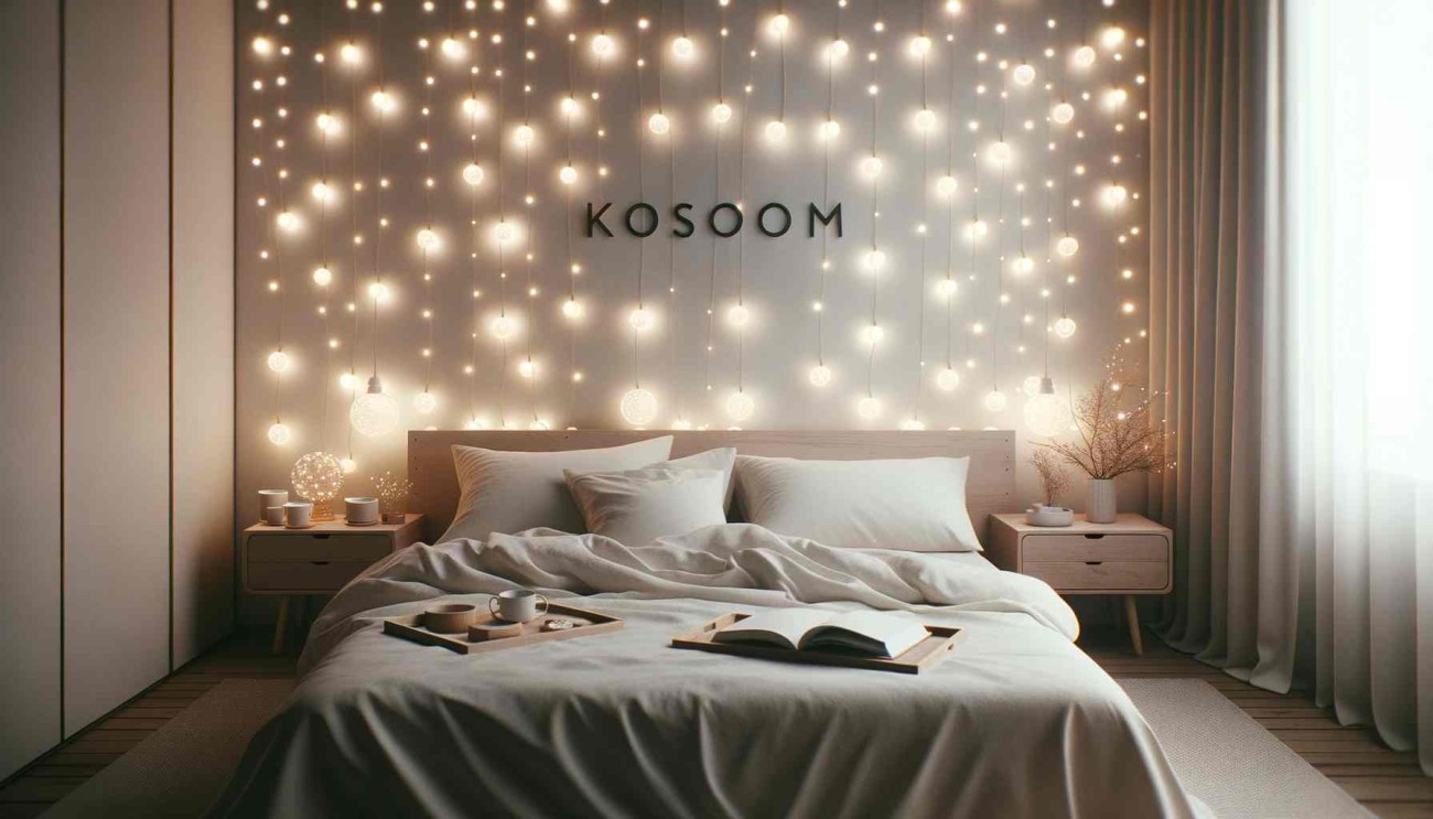 fairy lights bedroom