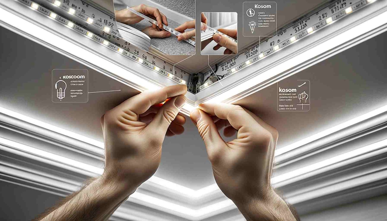 how to fit led coving