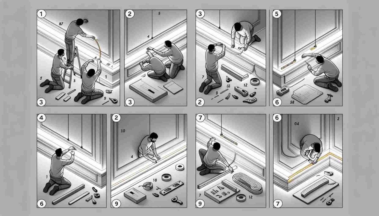 how to fit led coving