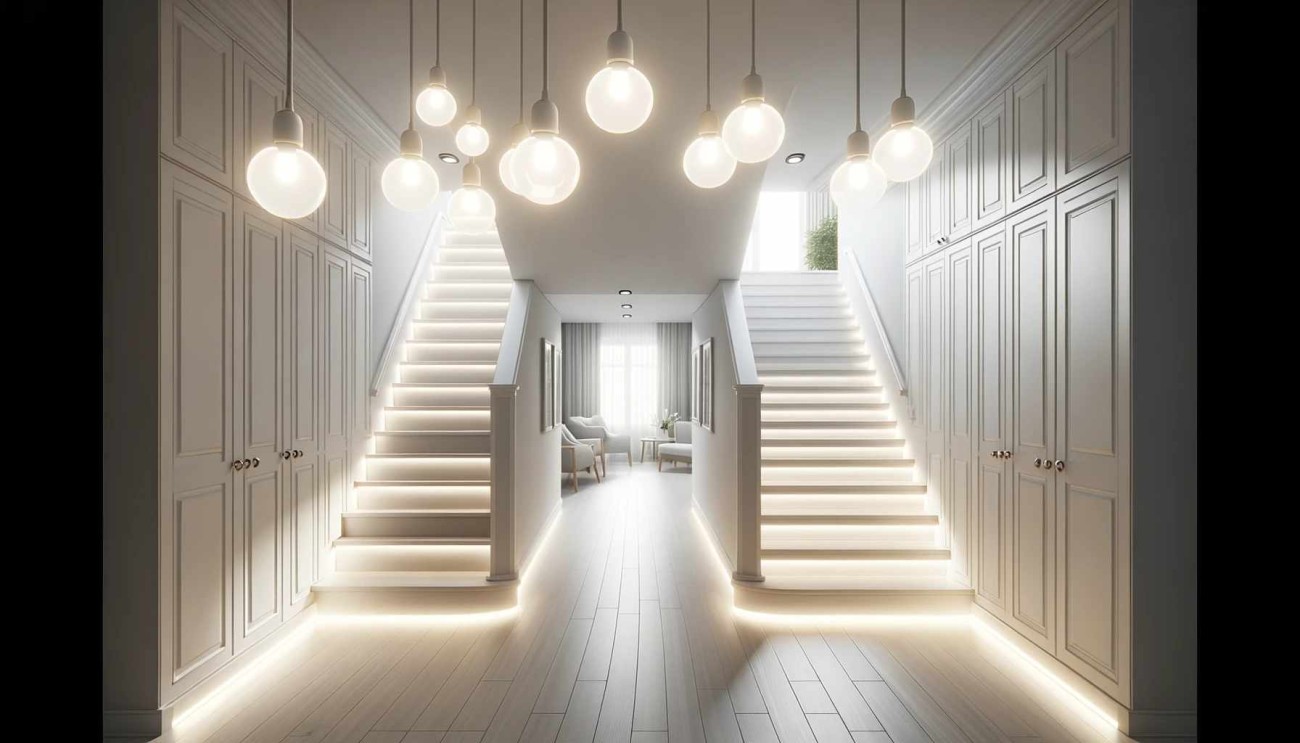 how to lighten a dark hallway with no natural light
