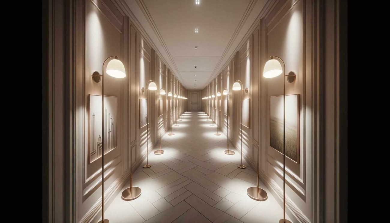 how to lighten a dark hallway with no natural light