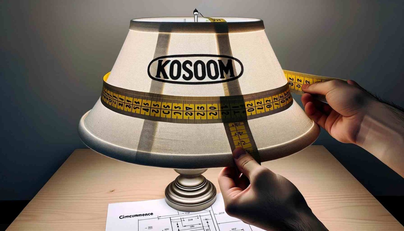how to measure a lampshade