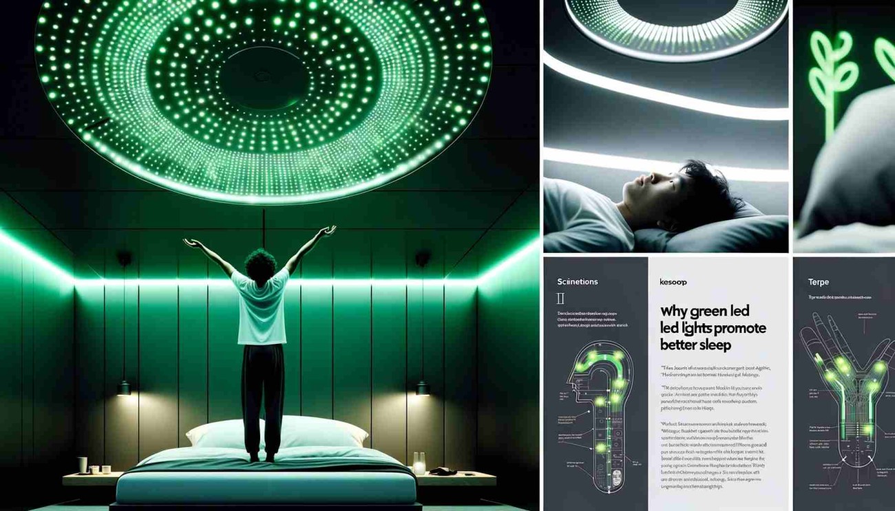is green led light good for sleep