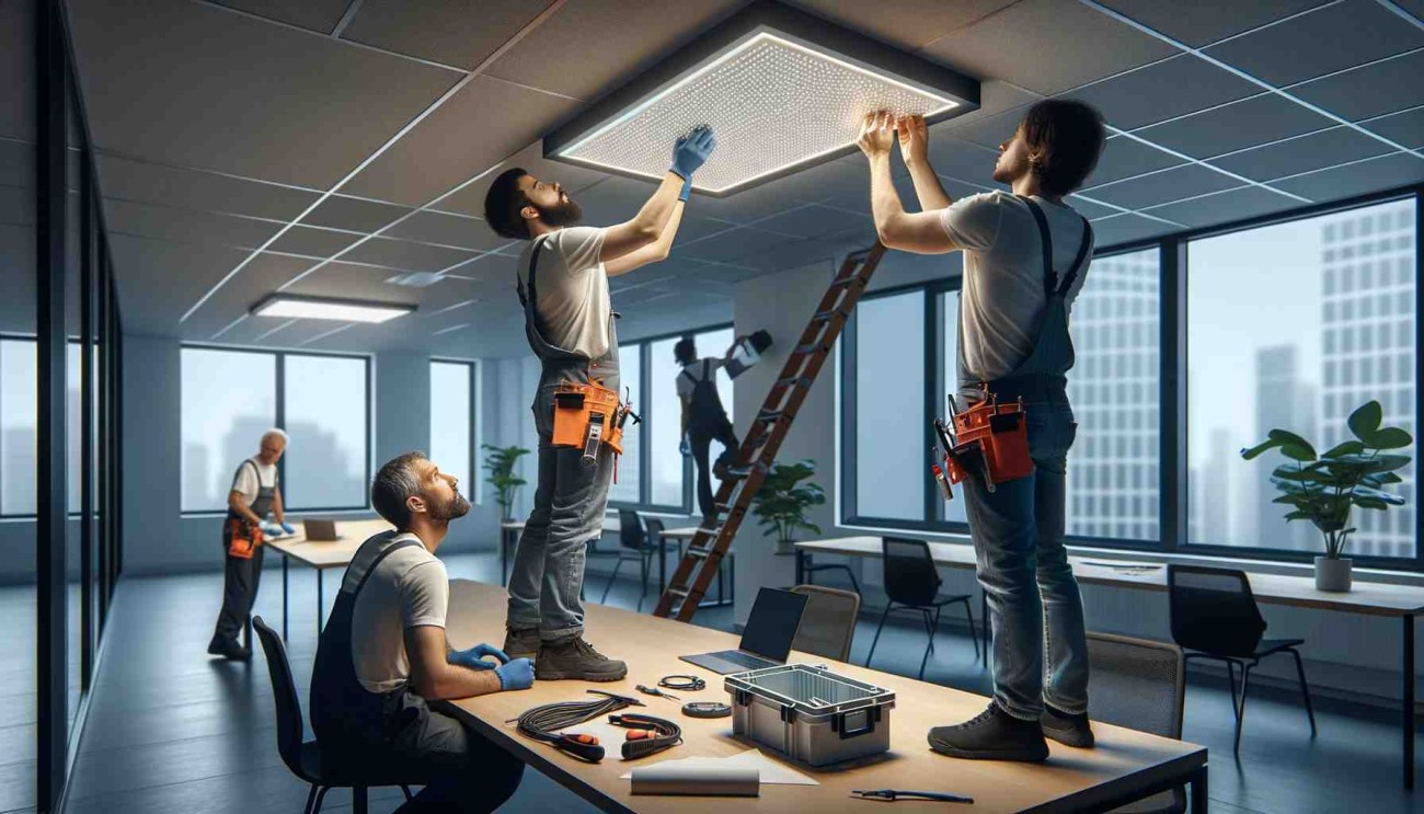 how do led panel lights work