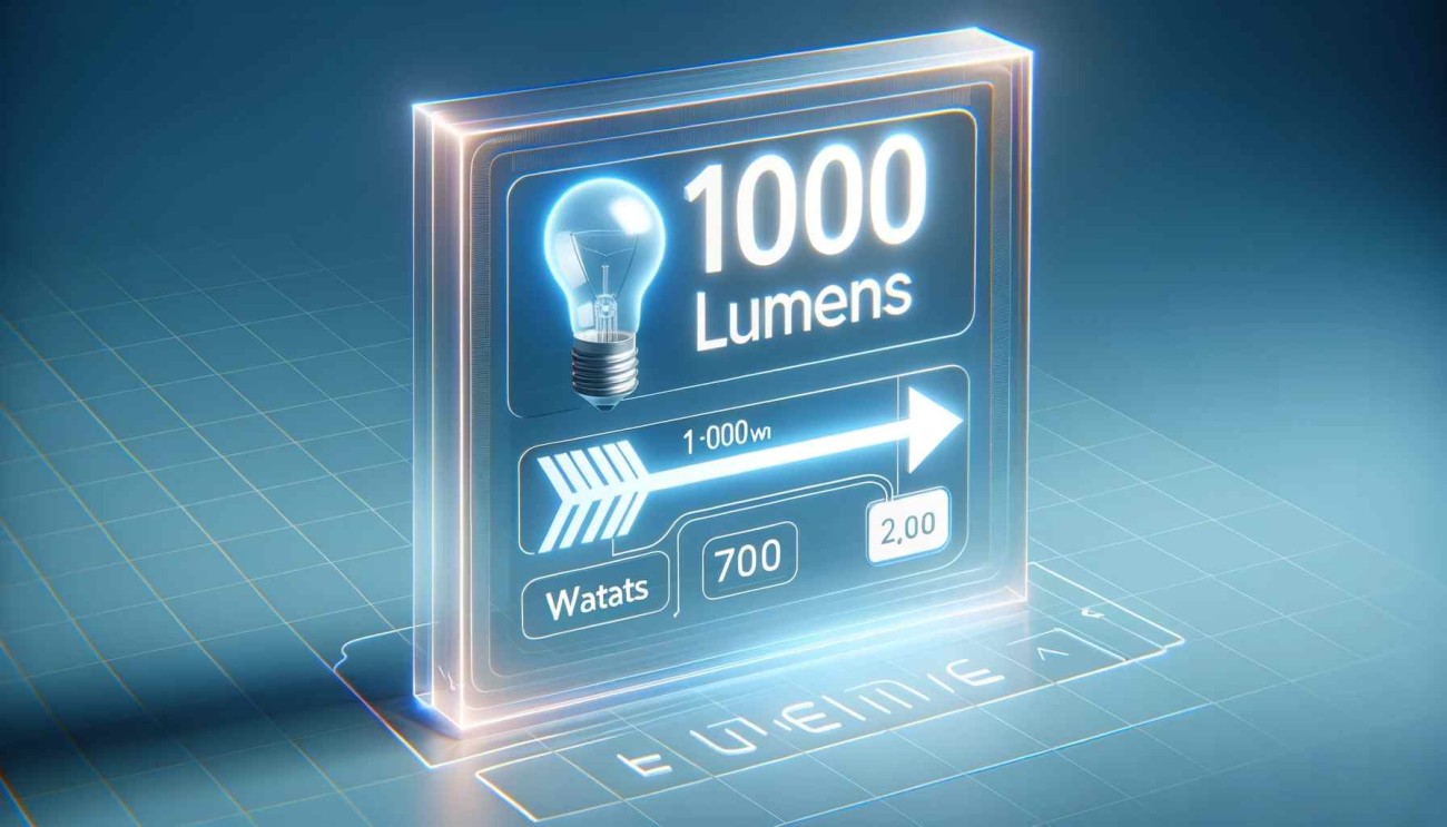 how many lumen is a 1000 watt halogen