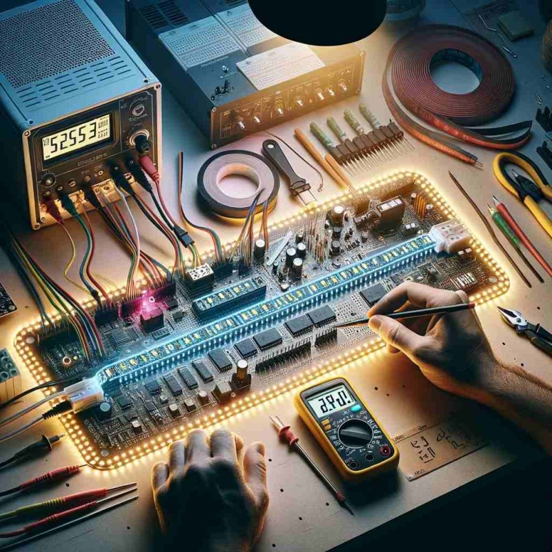 how to power ws2812b led strip